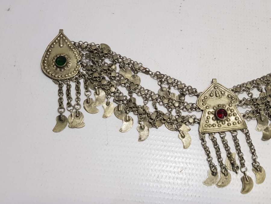 OSMANLI DÖNEMİ KABARTMA İŞÇİLİKLİ VE OTAĞ FİGÜRLÜ YÖRÜK İŞİ GELİN ALINLIĞI