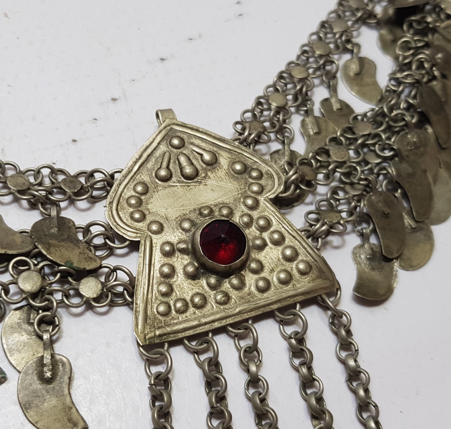 OSMANLI DÖNEMİ KABARTMA İŞÇİLİKLİ VE OTAĞ FİGÜRLÜ YÖRÜK İŞİ GELİN ALINLIĞI