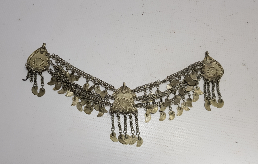 OSMANLI DÖNEMİ KABARTMA İŞÇİLİKLİ VE OTAĞ FİGÜRLÜ YÖRÜK İŞİ GELİN ALINLIĞI