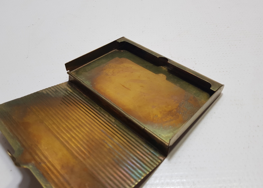 ALTIN KAPLAMA ANTİKA KARTVİZİTLİK