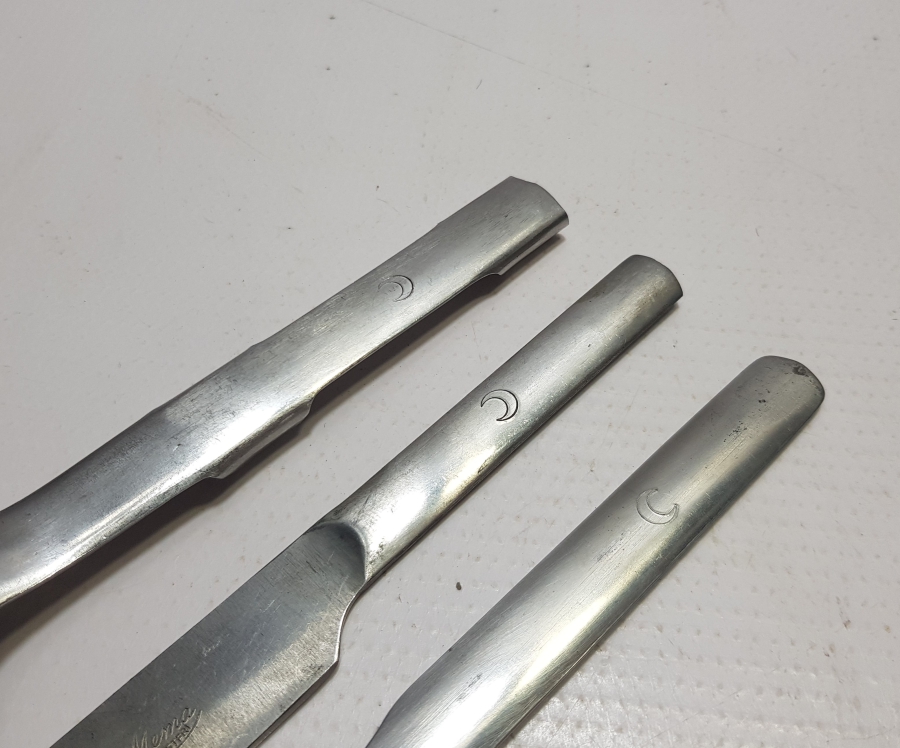 OSMANLI DÖNEMİ ÇOK NADİR HİLAL-İ AHMER ÇATAL BIÇAK KAŞIK SETİ