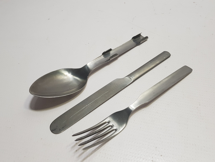 OSMANLI DÖNEMİ ÇOK NADİR HİLAL-İ AHMER ÇATAL BIÇAK KAŞIK SETİ