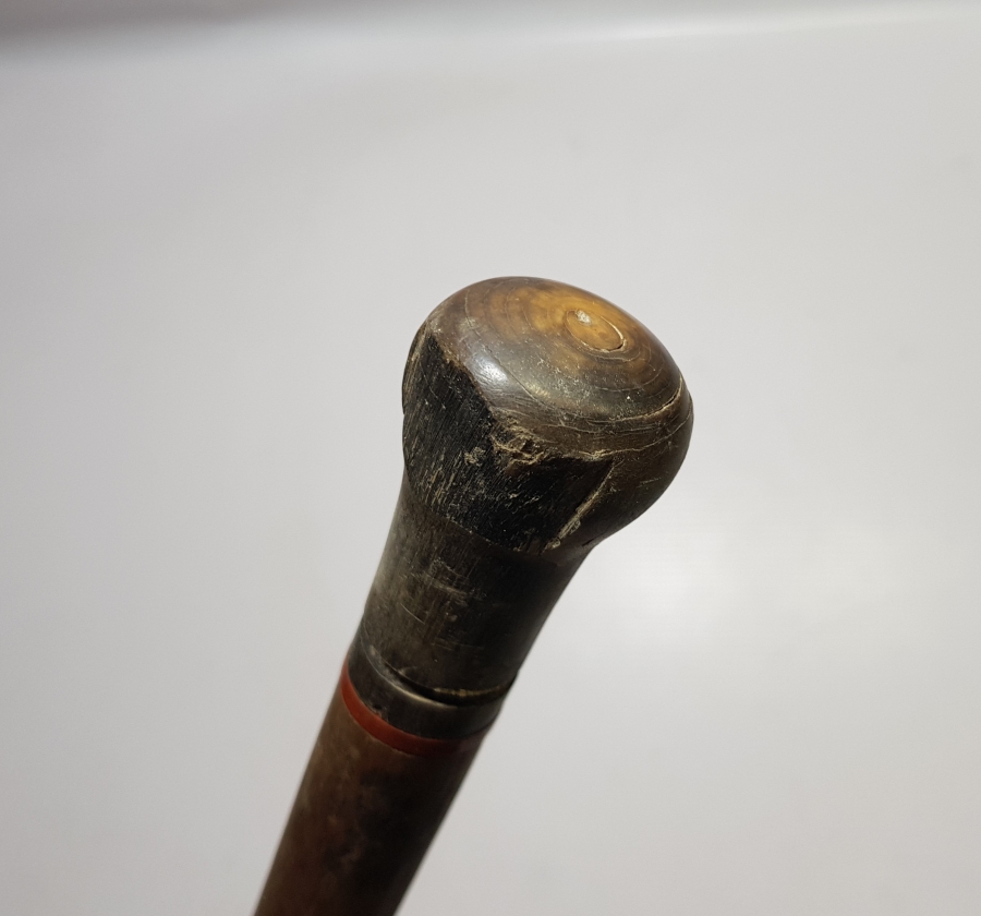 OSMANLI DÖNEMİ GERGEDAN BOYNUZU TUTMAÇLI SUBAY BASTONU