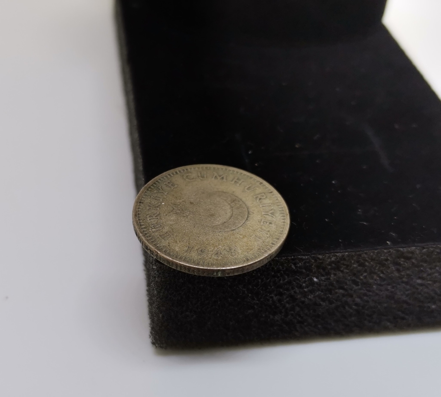 1948 YILI GÜMÜŞ TÜRKİYE CUMHURİYETİNİN SON GÜMÜŞ PARASI OLAN 50 KURUŞ