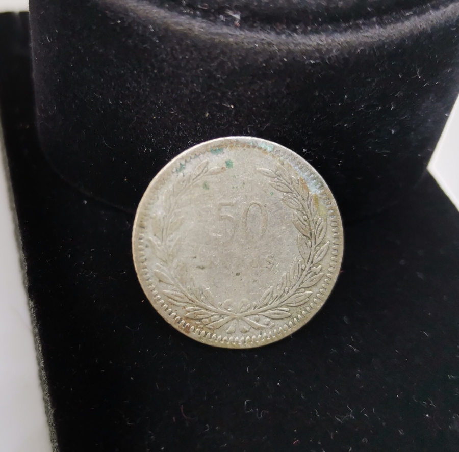 1948 YILI GÜMÜŞ TÜRKİYE CUMHURİYETİNİN SON GÜMÜŞ PARASI OLAN 50 KURUŞ