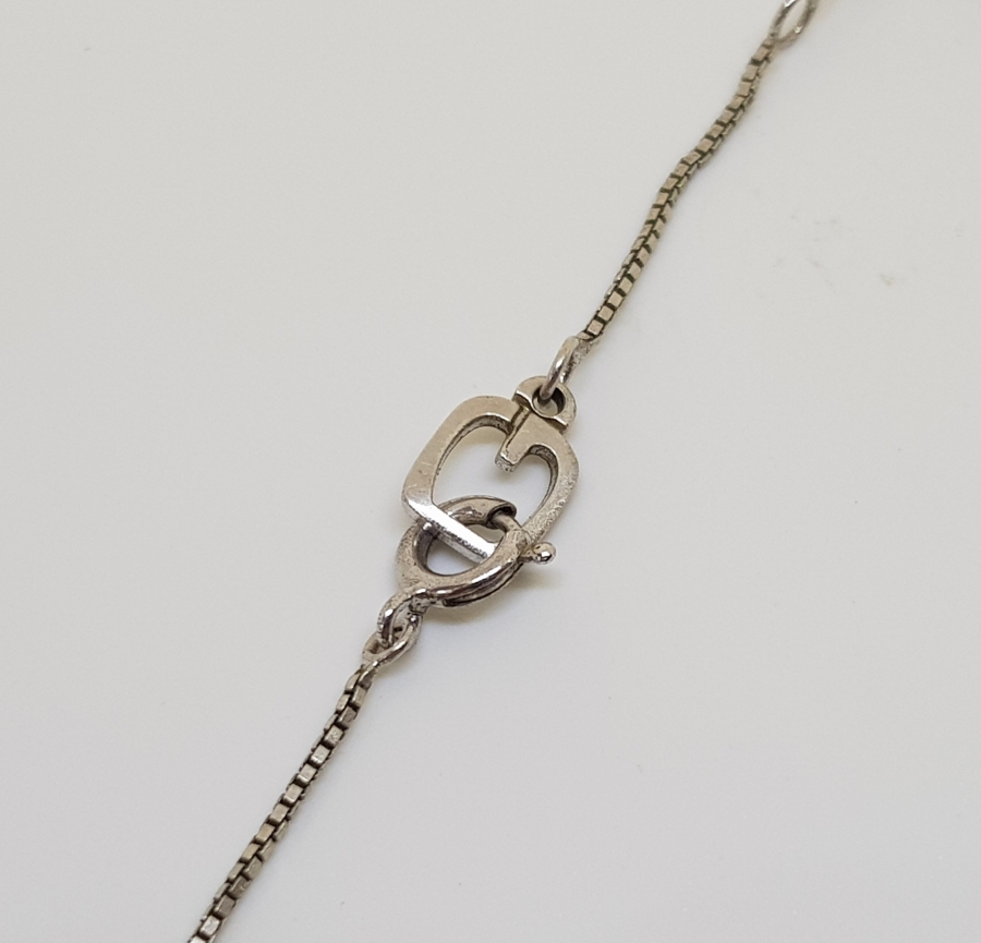 MARGAZİT TAŞLI AVRUPA GÜMÜŞ KOLYE