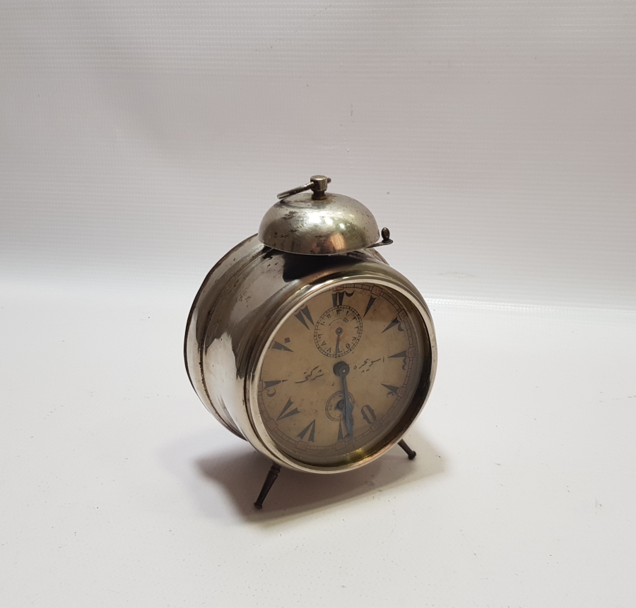 OSMANLI DÖNEMİ KADRANI OSMANLICA YAZILI ZİLLİ MASA SAATİ