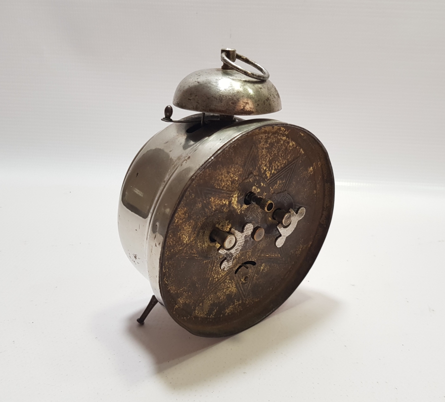 OSMANLI DÖNEMİ KADRANI OSMANLICA YAZILI ZİLLİ MASA SAATİ