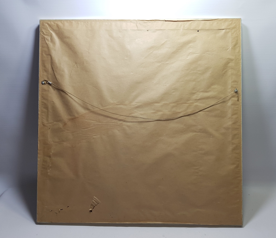 ÜZERİ OSMANLICA YAZILI OSMANLI DÖNEMİ EL DOKUMA TEKKE İŞİ HALI PANO