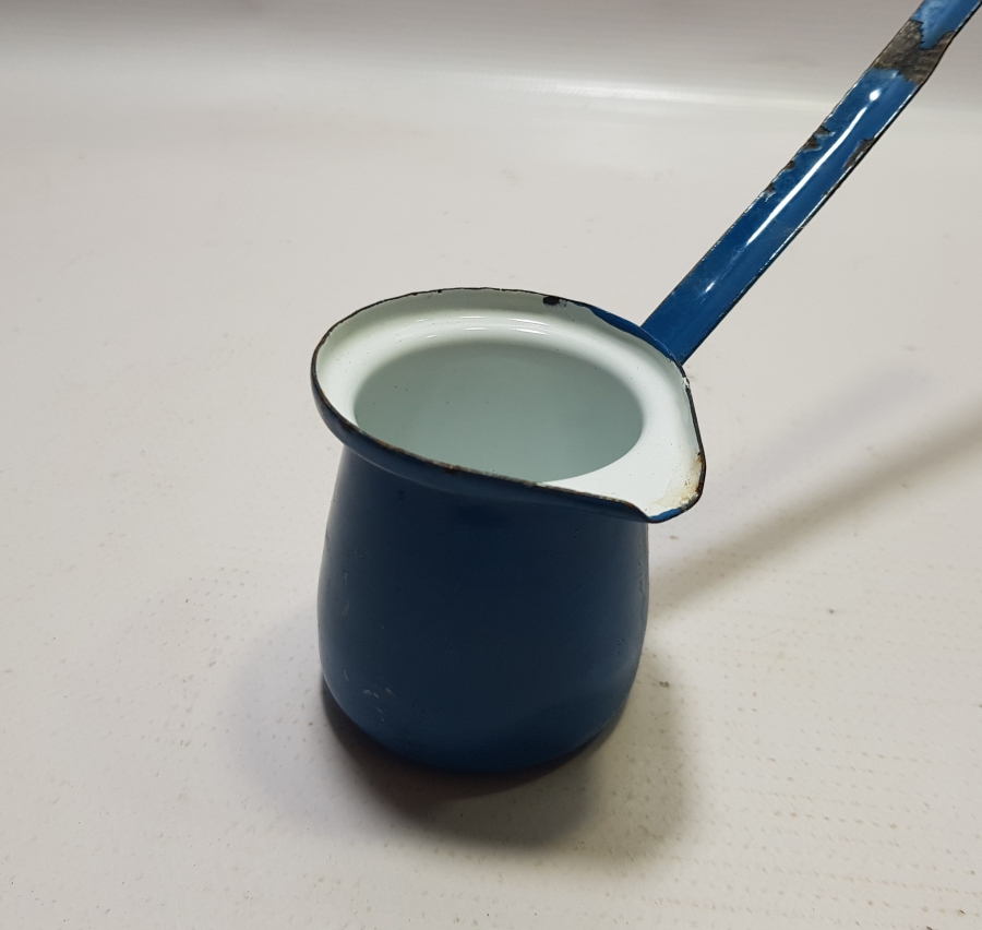 EMAYE İŞÇİLİKLİ ANTİKA KAHVE CEZVESİ