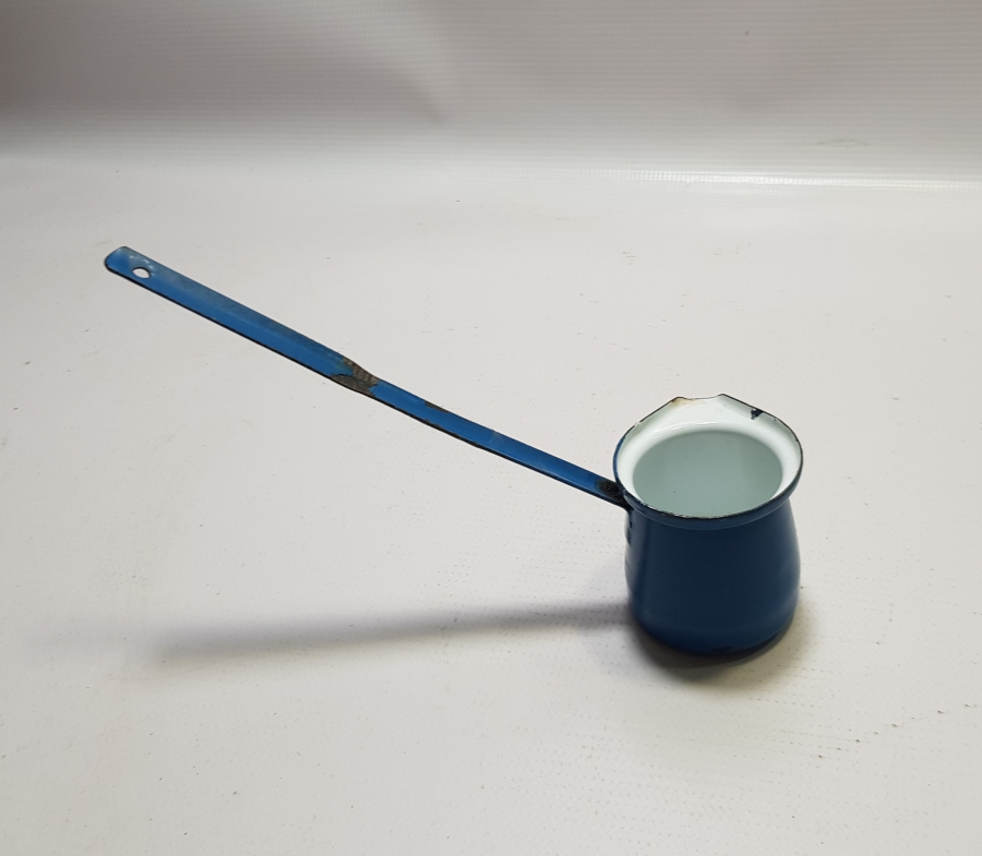 EMAYE İŞÇİLİKLİ ANTİKA KAHVE CEZVESİ