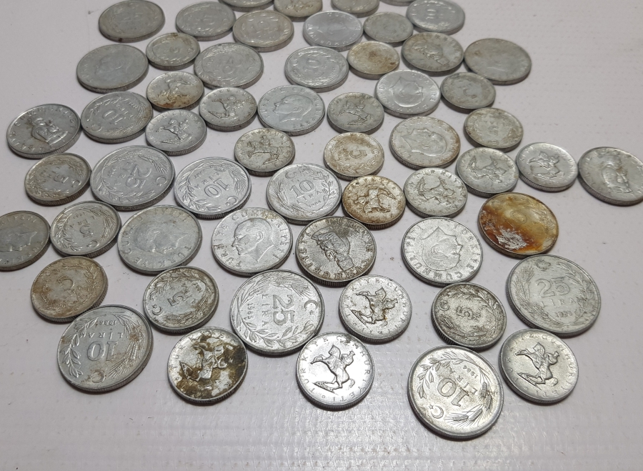 1970-1980LERDEN ANTİKA METAL PARA LOTU