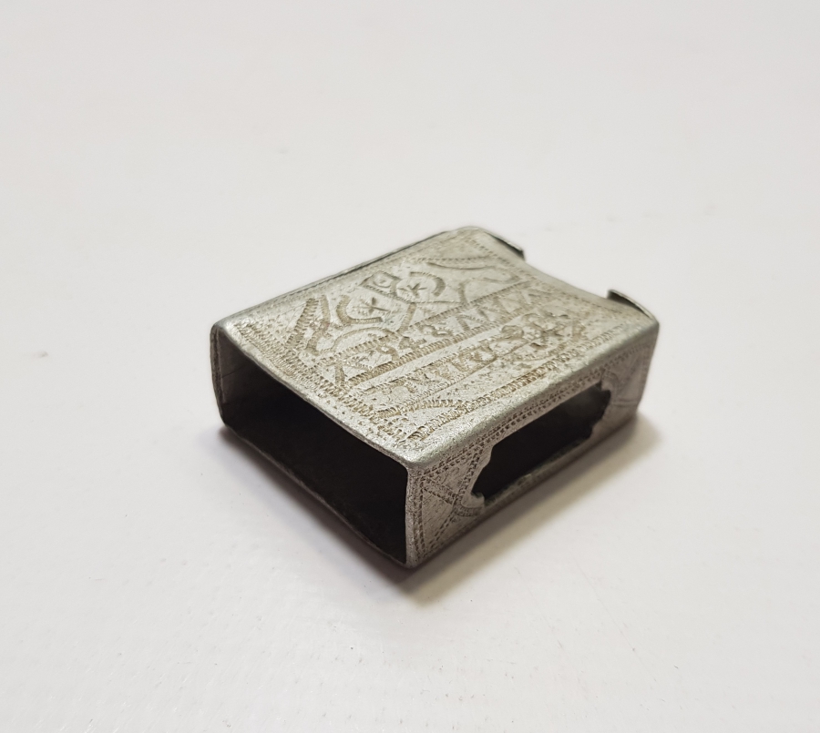 CEZAEVİ İŞİ EL YAPIMI ÜZERİ AY YILDIZLI KİBRİTLİK