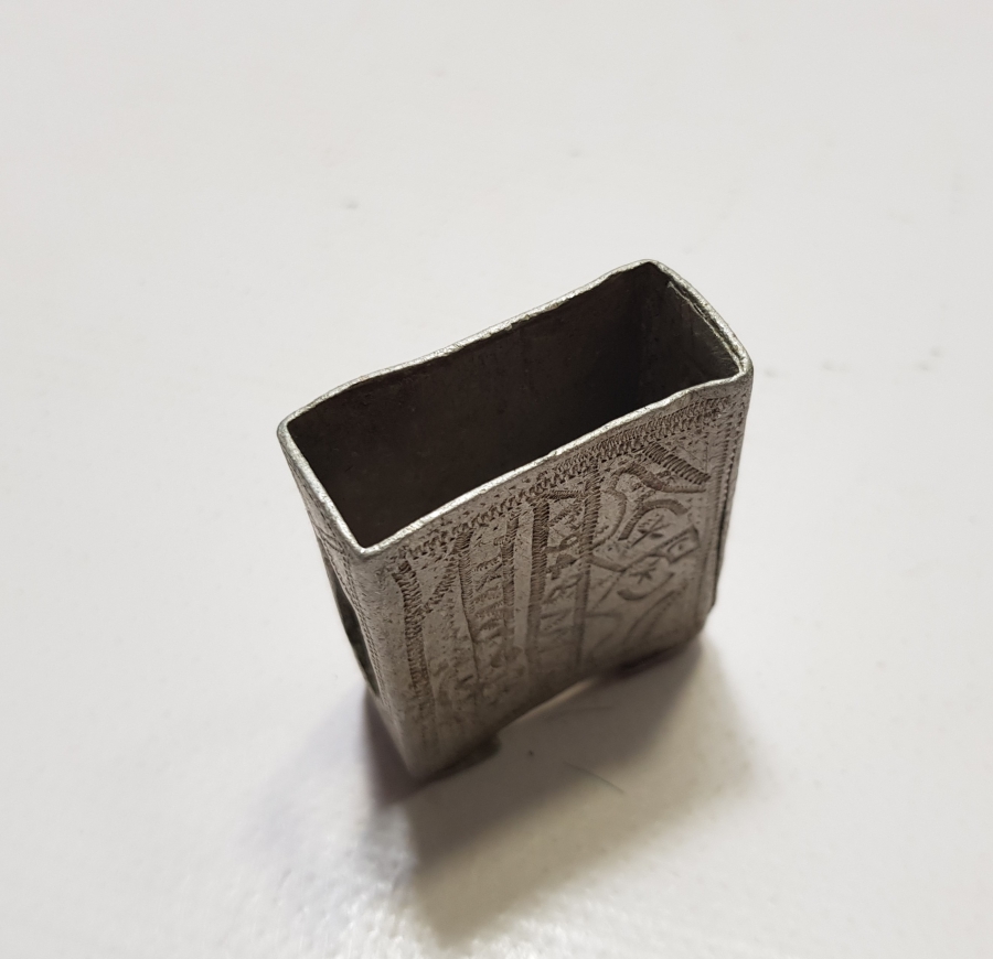 CEZAEVİ İŞİ EL YAPIMI ÜZERİ AY YILDIZLI KİBRİTLİK