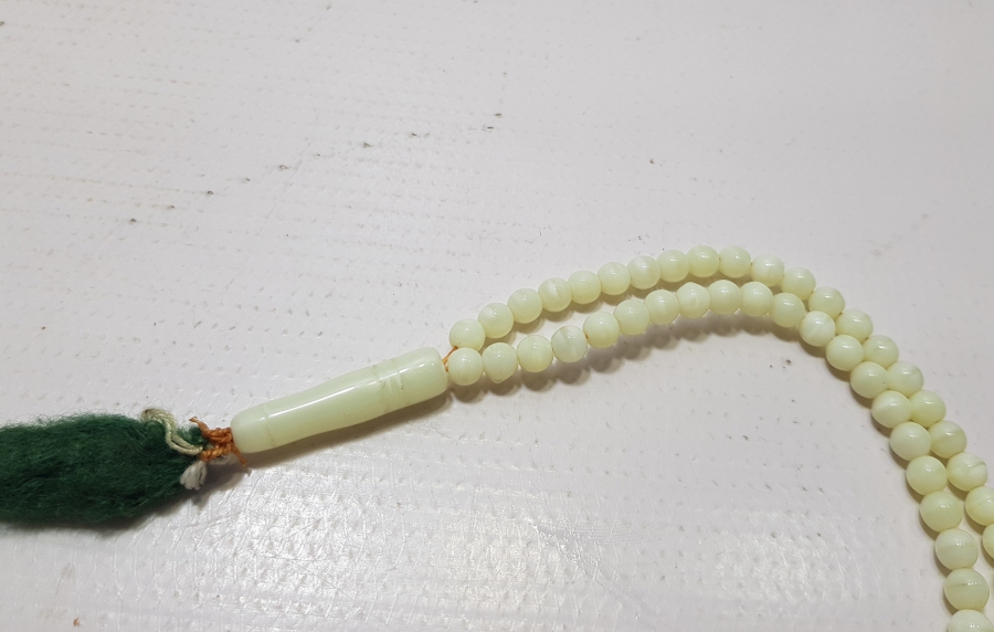 OSMANLI DÖNEMİ NADİR RENKTE BEYKOZ NAMAZ TESPİHİ