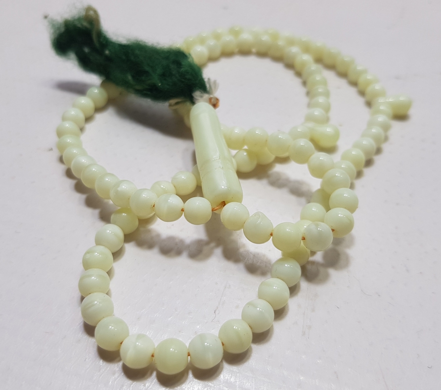 OSMANLI DÖNEMİ NADİR RENKTE BEYKOZ NAMAZ TESPİHİ