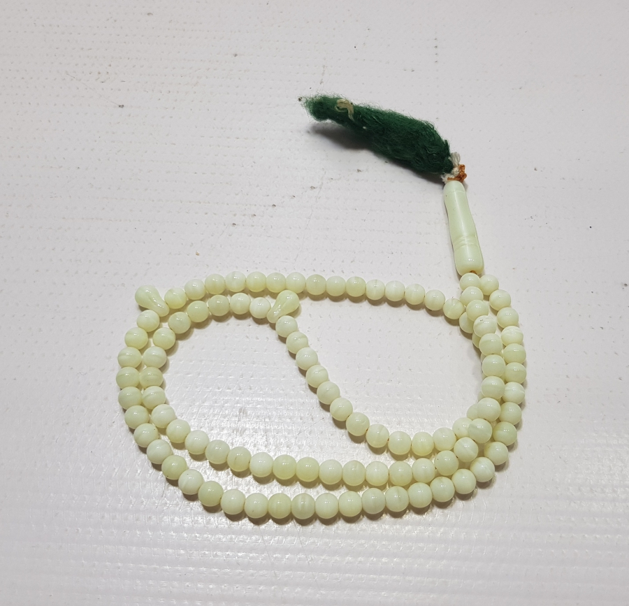 OSMANLI DÖNEMİ NADİR RENKTE BEYKOZ NAMAZ TESPİHİ