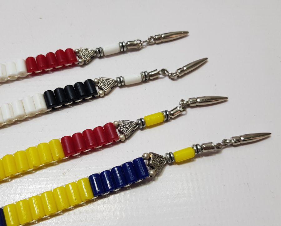 4 ADET MERMİ ÇEKİRDEĞİ FORMLU ZAZA TESPİHİ