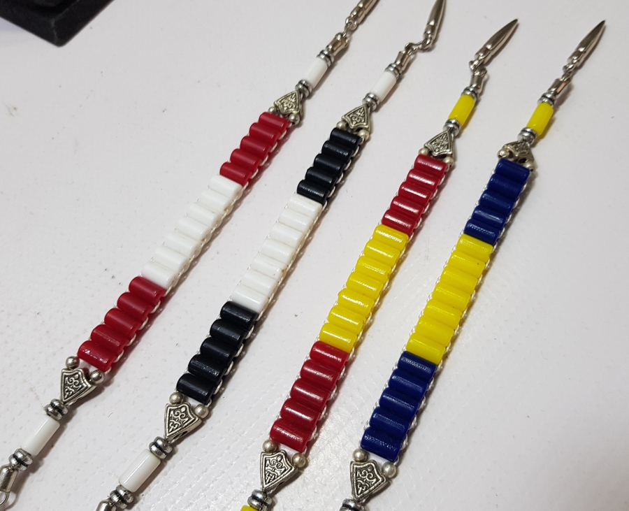 4 ADET MERMİ ÇEKİRDEĞİ FORMLU ZAZA TESPİHİ