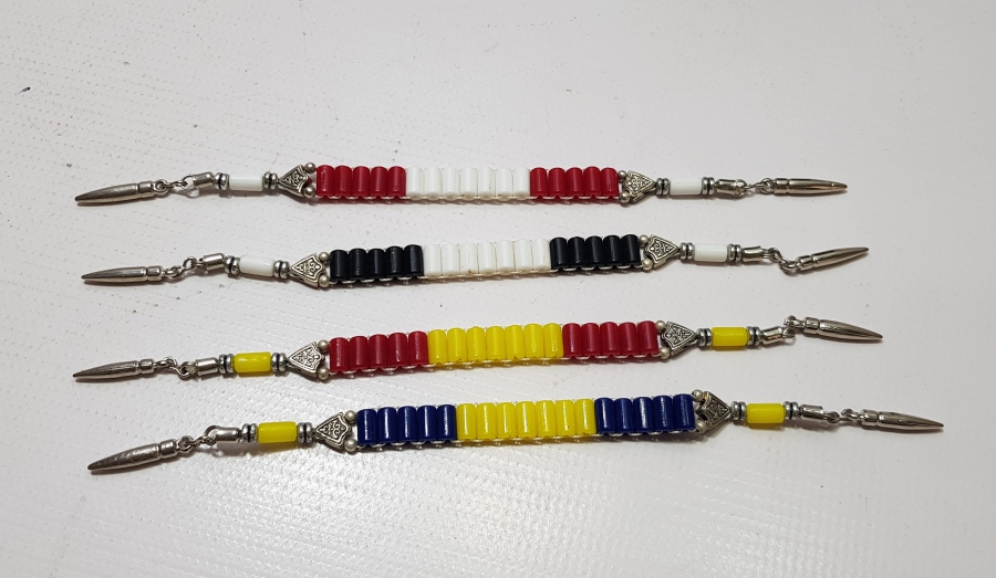 4 ADET MERMİ ÇEKİRDEĞİ FORMLU ZAZA TESPİHİ