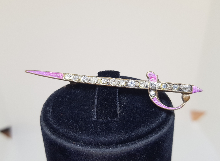 MİNE İŞÇİLİKLİ ANTİKA GÜMÜŞ BROŞ