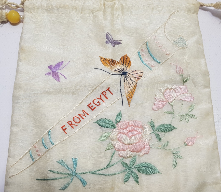 OSMANLI DÖNEMİ MISIR HATIRASI İPEK KESE