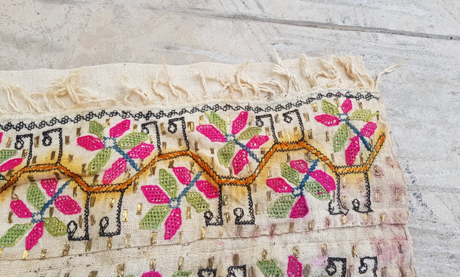 OSMANLI DÖNEMİ HESAP İŞİ YAĞLIK 1850LERDEN AÇILMAMIŞ ÇEYİZLİK HESAP İŞİ YAĞLIK