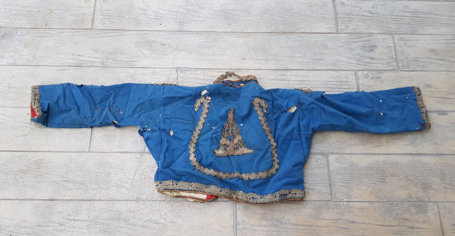 OSMANLI DÖNEMİ SIRMA İŞÇİLİKLİ ÇUHA GELİN CEPKENİ