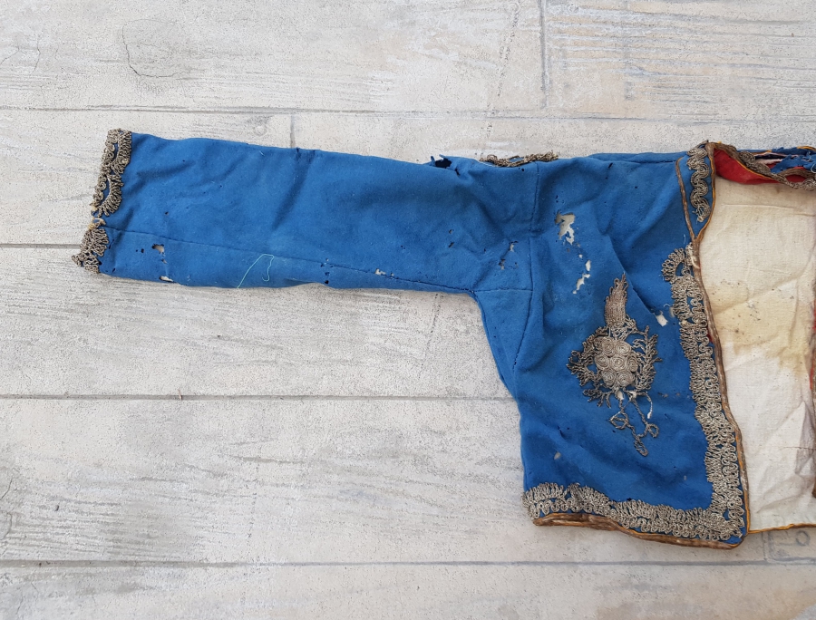 OSMANLI DÖNEMİ SIRMA İŞÇİLİKLİ ÇUHA GELİN CEPKENİ