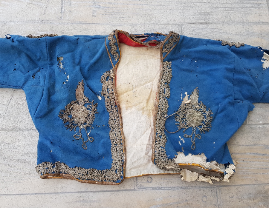 OSMANLI DÖNEMİ SIRMA İŞÇİLİKLİ ÇUHA GELİN CEPKENİ