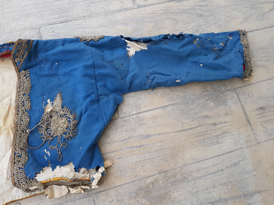 OSMANLI DÖNEMİ SIRMA İŞÇİLİKLİ ÇUHA GELİN CEPKENİ