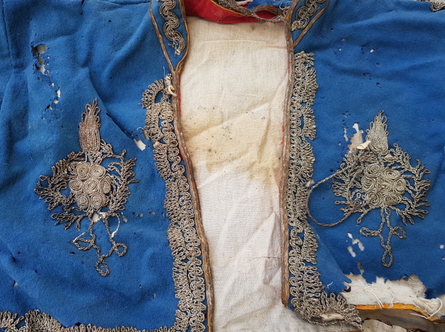 OSMANLI DÖNEMİ SIRMA İŞÇİLİKLİ ÇUHA GELİN CEPKENİ