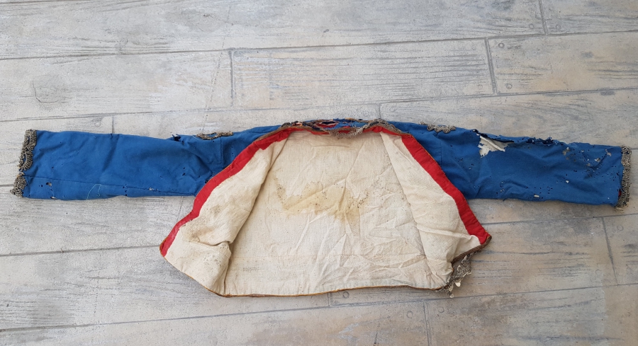 OSMANLI DÖNEMİ SIRMA İŞÇİLİKLİ ÇUHA GELİN CEPKENİ