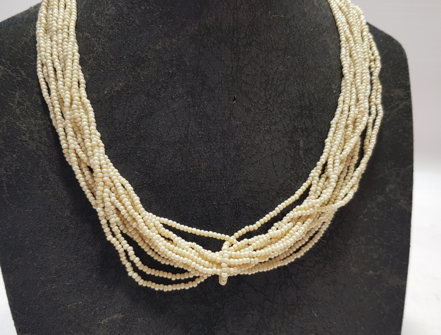 OSMANLI DÖNEMİ İNCİ FORMLU OPAL GERDANLIK