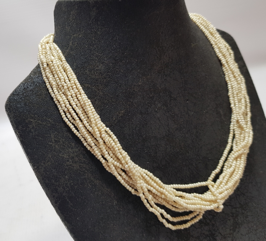 OSMANLI DÖNEMİ İNCİ FORMLU OPAL GERDANLIK