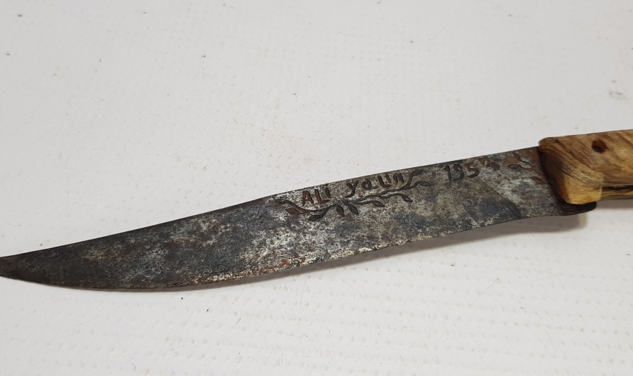 BOYNUZ SAPLI ÖZEL YAPIM KUŞAK KAMASI