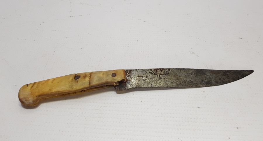 BOYNUZ SAPLI ÖZEL YAPIM KUŞAK KAMASI