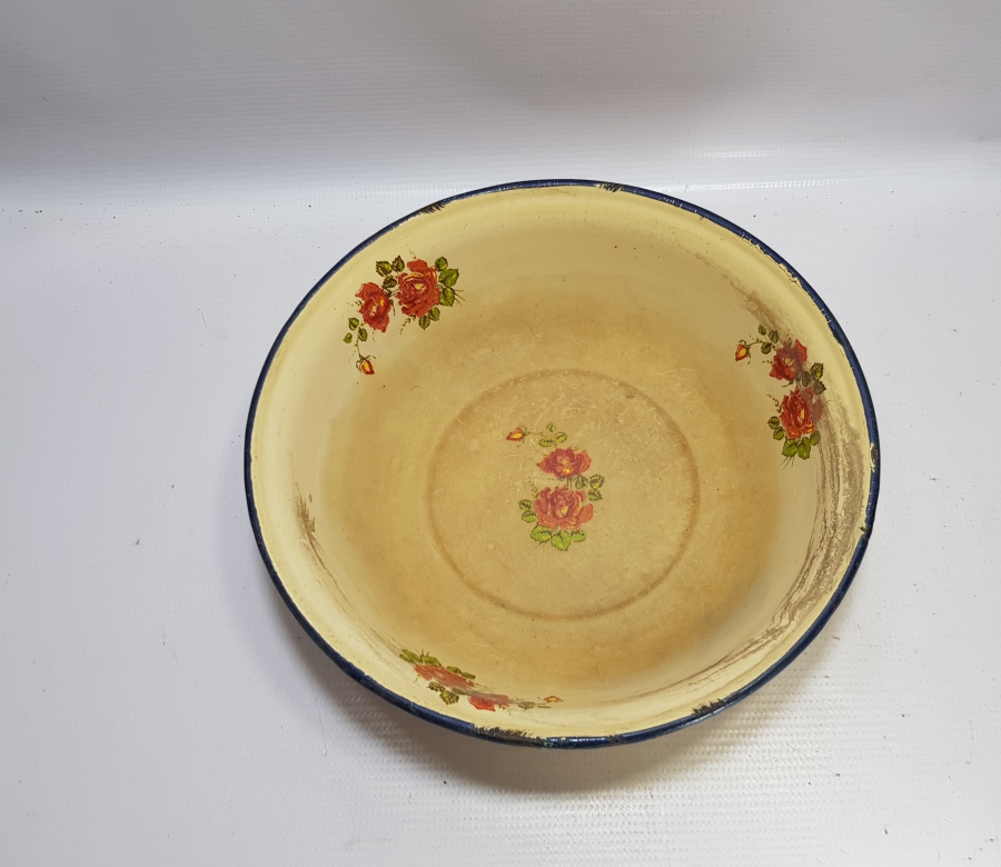 ANTİKA EMAYE KASE - TABAK