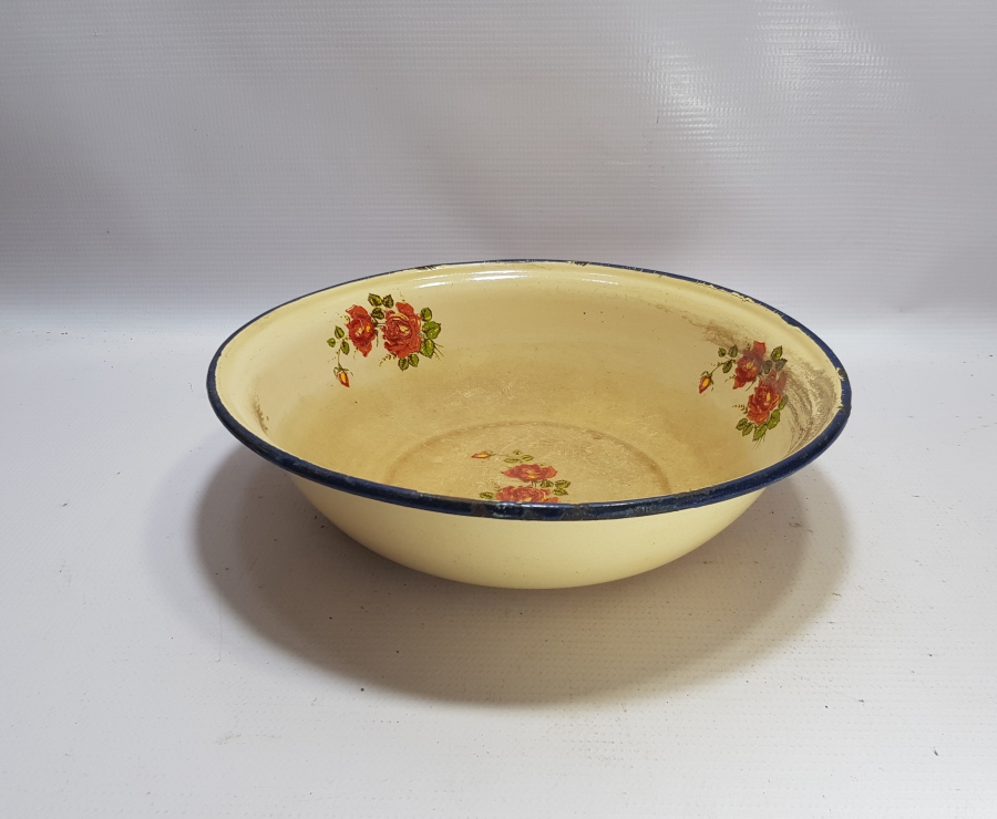 ANTİKA EMAYE KASE - TABAK