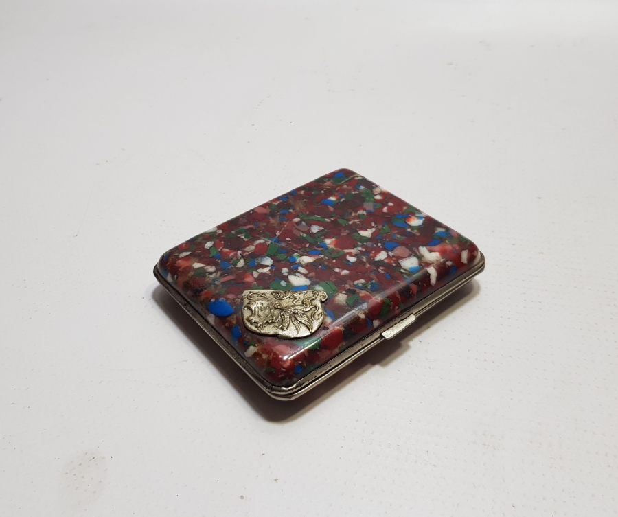 ÜZERİ ERMENİCE İNSİYALLİ ANTİKA SİGARA TABAKASI