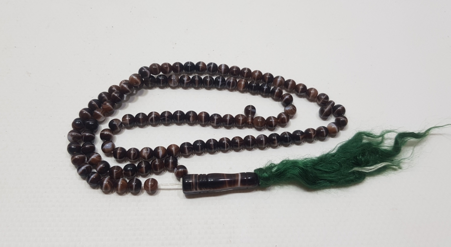 OSMANLI DÖNEMİ ORİJİNAL PÜSKÜLÜYLE BEYKOZ NAMAZ TESPİHİ