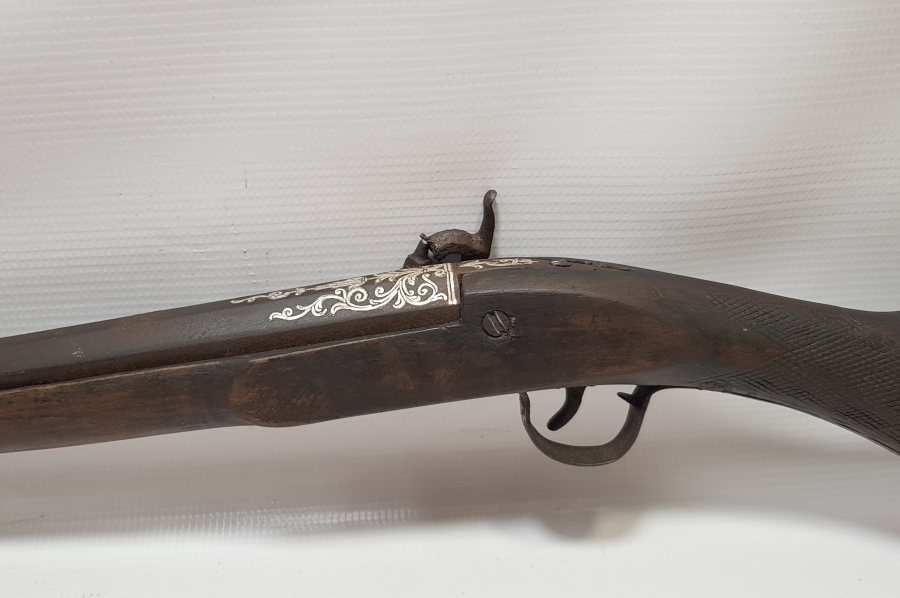 GÜMÜŞ ÇAKMA İŞÇİLİKLİ OSMANLI DÖNEMİ DOLMA TÜFEK