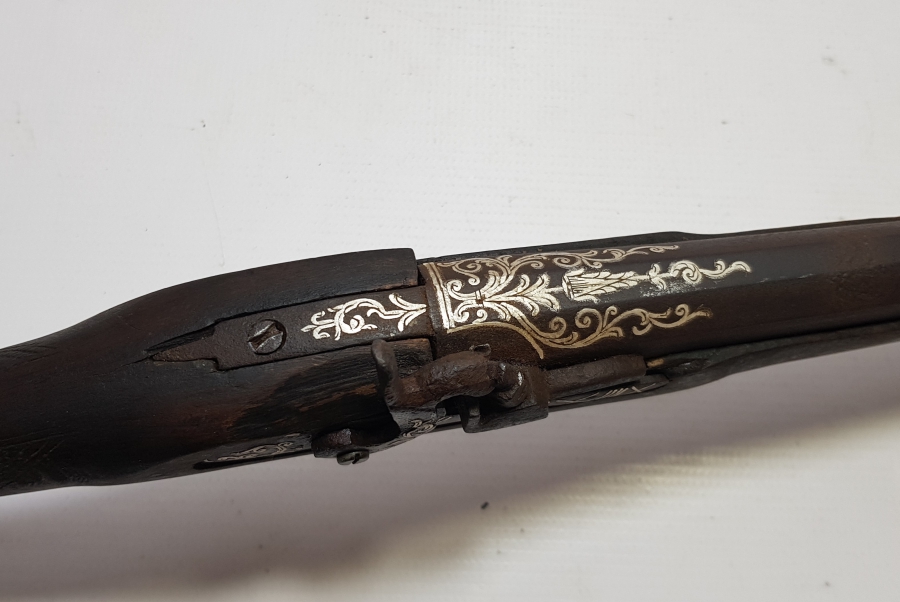 GÜMÜŞ ÇAKMA İŞÇİLİKLİ OSMANLI DÖNEMİ DOLMA TÜFEK