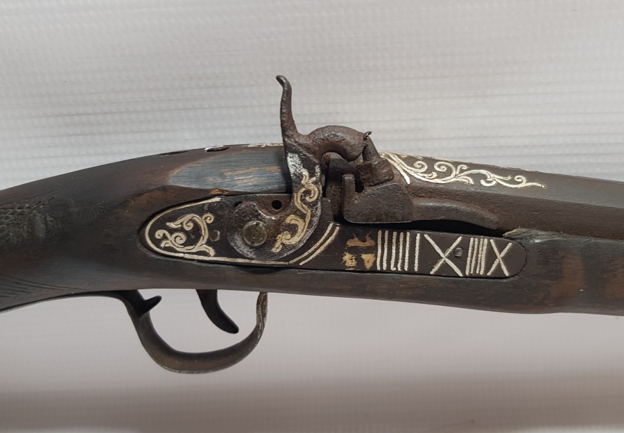 GÜMÜŞ ÇAKMA İŞÇİLİKLİ OSMANLI DÖNEMİ DOLMA TÜFEK