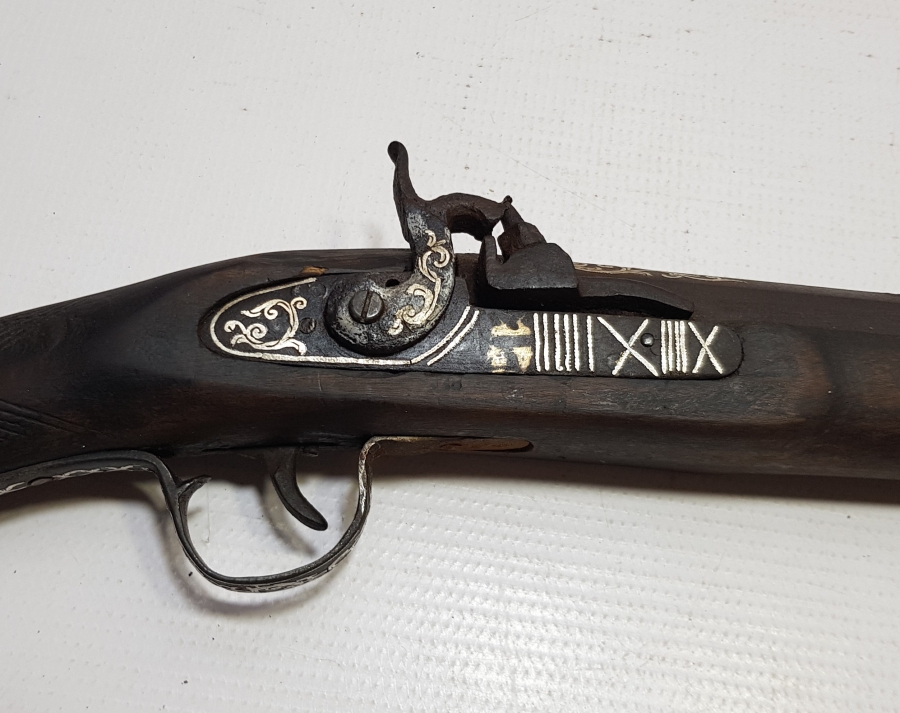 GÜMÜŞ ÇAKMA İŞÇİLİKLİ OSMANLI DÖNEMİ DOLMA TÜFEK