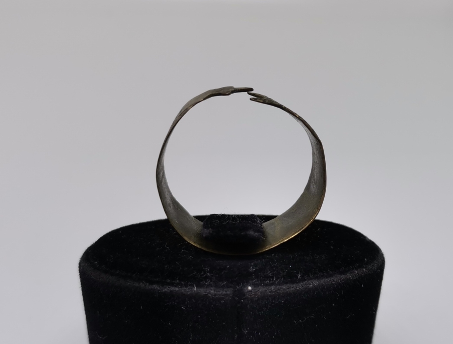 OSMANLI DÖNEMİ NADİR FORMDA EL YAPIMI AY YILDIZ FİGÜRLÜ ROMATİZMA YÜZÜĞÜ