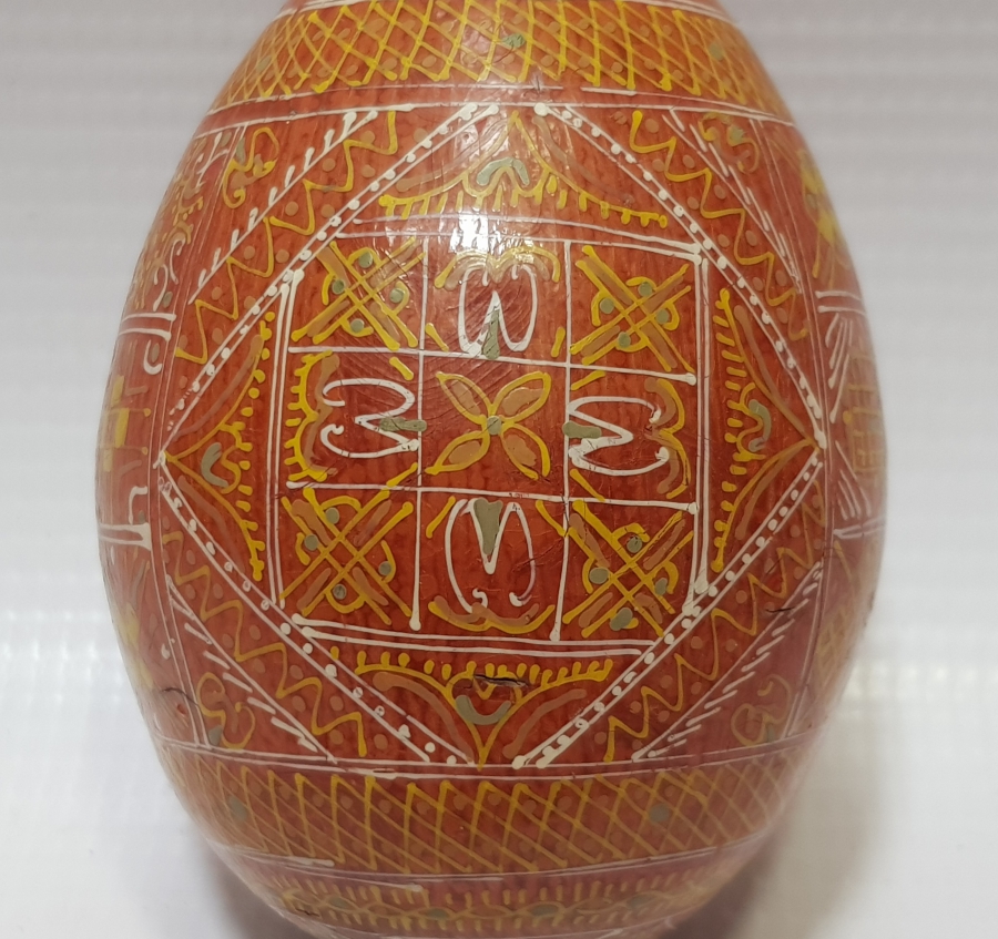 ÜZERİ İŞLEMELİ OSMANLI DÖNEMİ ÇORAP TOPUK TAMİR YUMURTASI