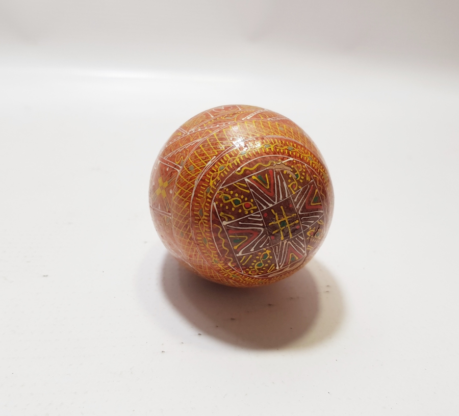 ÜZERİ İŞLEMELİ OSMANLI DÖNEMİ ÇORAP TOPUK TAMİR YUMURTASI