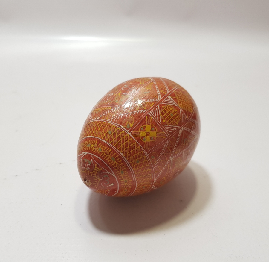 ÜZERİ İŞLEMELİ OSMANLI DÖNEMİ ÇORAP TOPUK TAMİR YUMURTASI