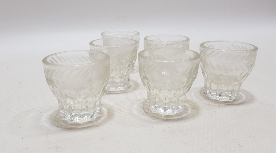 KRİSTAL KESME İŞÇİLİKLİ ANTİKA SHOT BARDAĞI TAKIMI